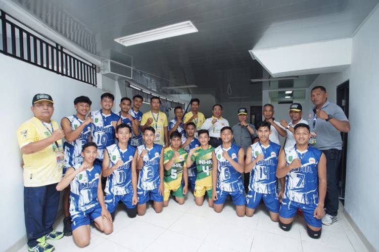 Laga Perdana Bola Voli Putra Porprov X Kuansing, Tim Inhil Taklukkan Pelalawan 3-1