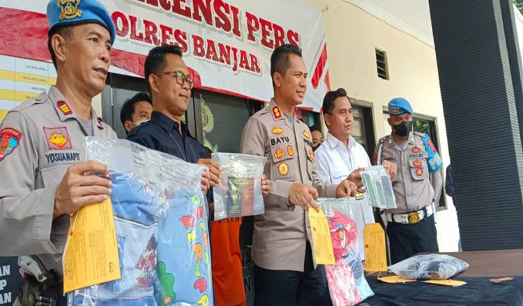 Polres Banjar Rilis Pengungkapan Kasus Kekerasan Seksual Terhadap Anak