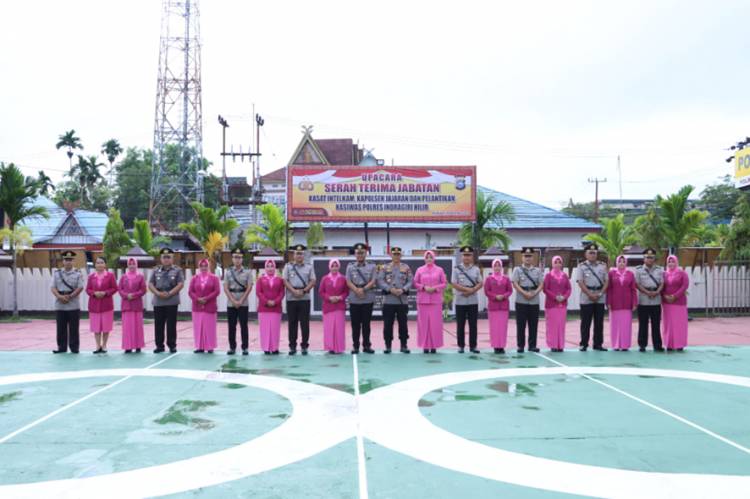 Kapolres Inhil Pimpin Sertijab Sejumlah Pejabat di Lingkungan Polres Inhil 