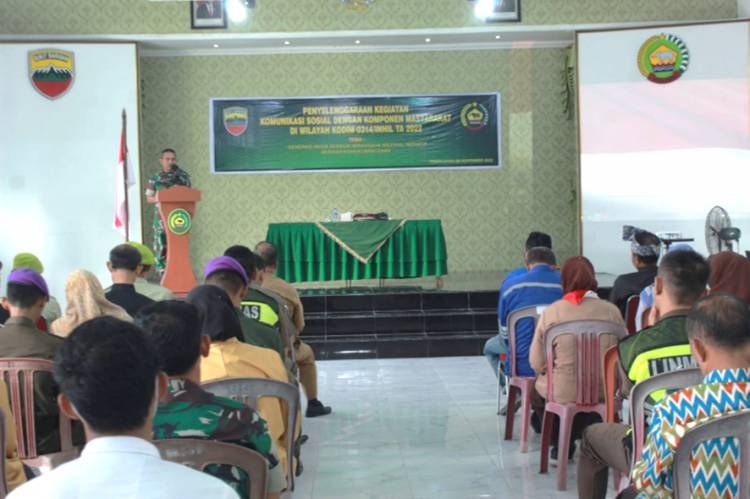 Perkuat Kesadaran Berbangsa, Kodim 0314/Inhil Gelar Komsos Bersama Komponen Masyarakat