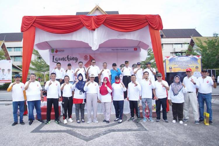 Bupati Inhil Launching Portal INHIL SATU DATA MERDEKA (ISTAKA)