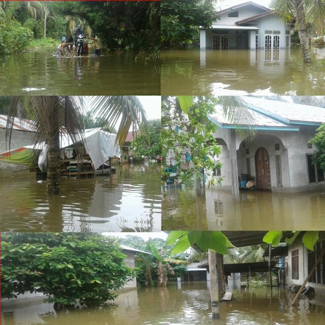 Meluapnya Sungai KamparHampir Menutup Akses Bangkinang Pekan Baru