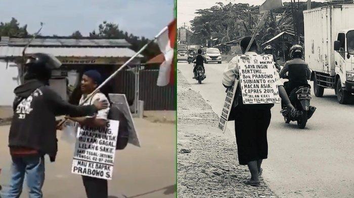 Viral Pria Tegal Jalan Kaki Ketemu Prabowo, Tetangga Ungkap Ada yang Janggal, Istri Bilang Begini