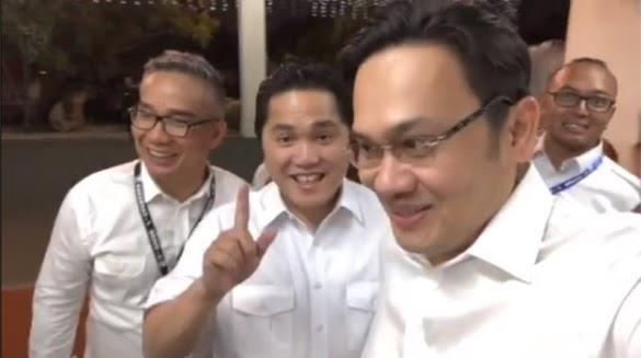 Erick Tohir kelepasan Salam Dua Jari,Farhat Abbas Kubu Prabowo Tak Gede Rasa Alias GR
