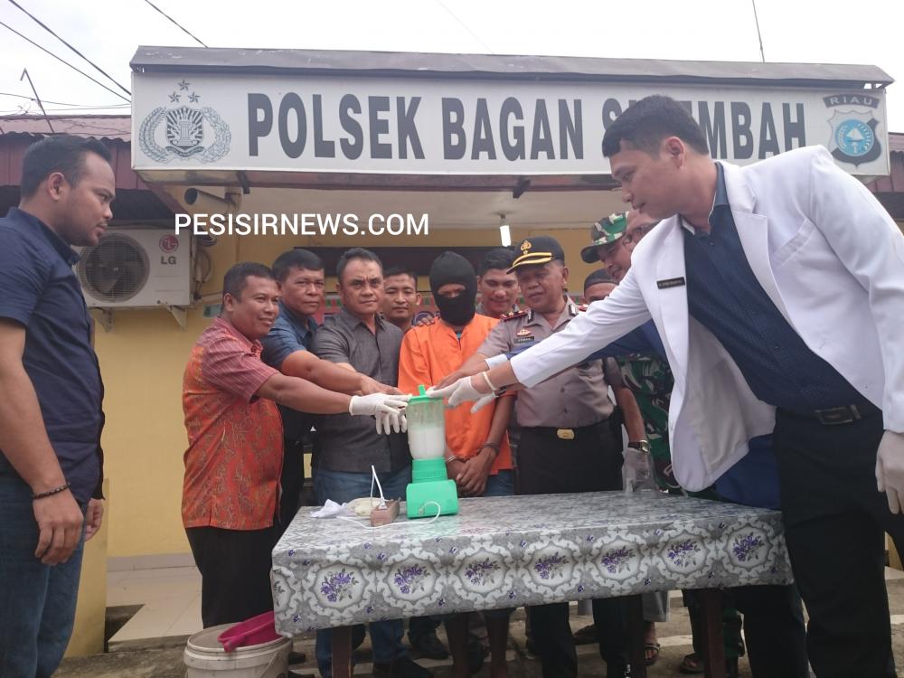 Musnahkan Barang Bukti Sabu, Ini Kata Kapolsek Bagan Sinembah..