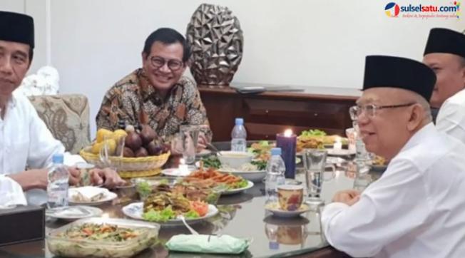 Tonton Video Makan Siang  Jokowi-Ma'ruf Amin  Bahas Hasil Survey