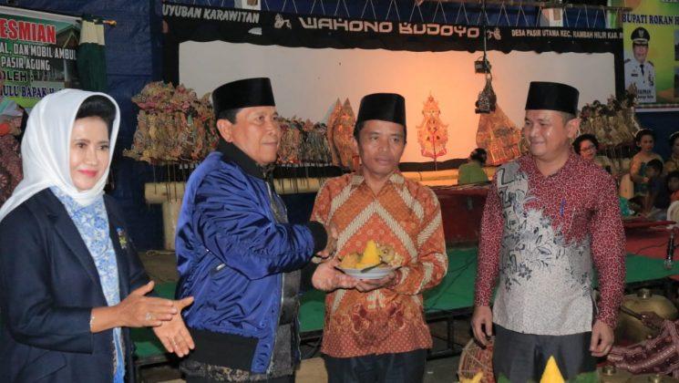 Bupati Rohul H Sukiman hadiri HUT Transmigrasi ke 39 di Desa Pasir agung