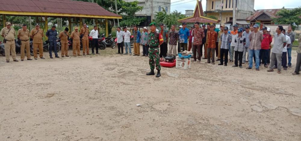 Camat Kemuning Giat Apel Kesiapan Hadapi Pencegahan Bencana Alam Karhutla 