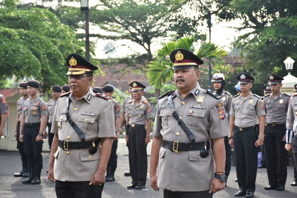 Kapolres Banjar Pimpin Upacara Serah Terima Jabatan Kapolsek Purwaharja Polres Banjar