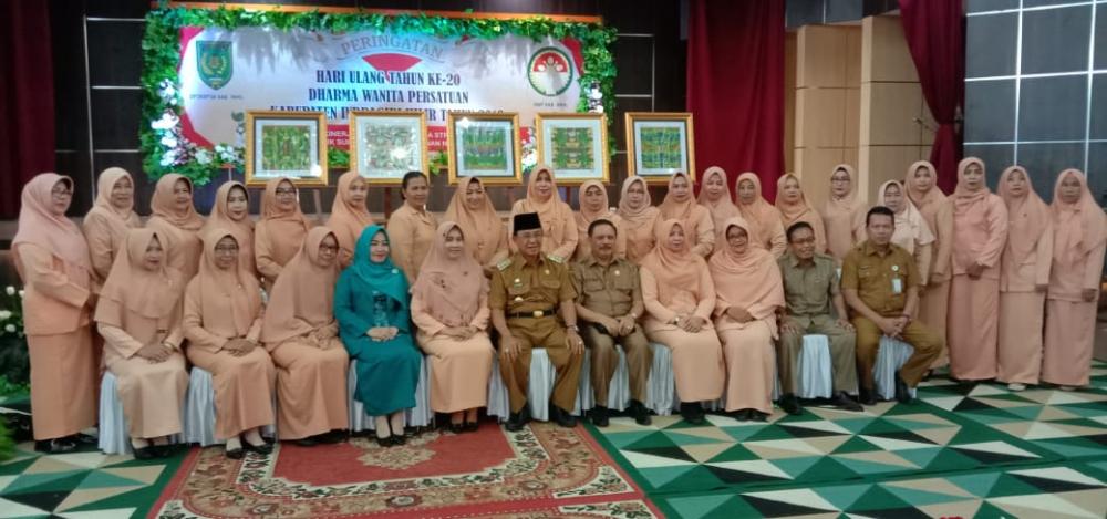 HUT DWP Kab Inhil Ke 20,2019,Optimalisasi Kinerja DWP Sebagai Mitra Strategis Pemerintah Untuk Suksesnya Pembangunan Nasional.