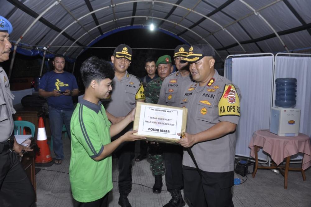 Karumkit Polda Jabar didampingi Kapolres Banjar Patroli Pengecekan Kesiapsiagaan Pos Pengamanan