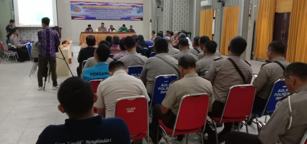 Polres Inhil Adakan Rapat Sektoral Dalam Rangka Pengamanan Natal dan Tahun Baru 2020