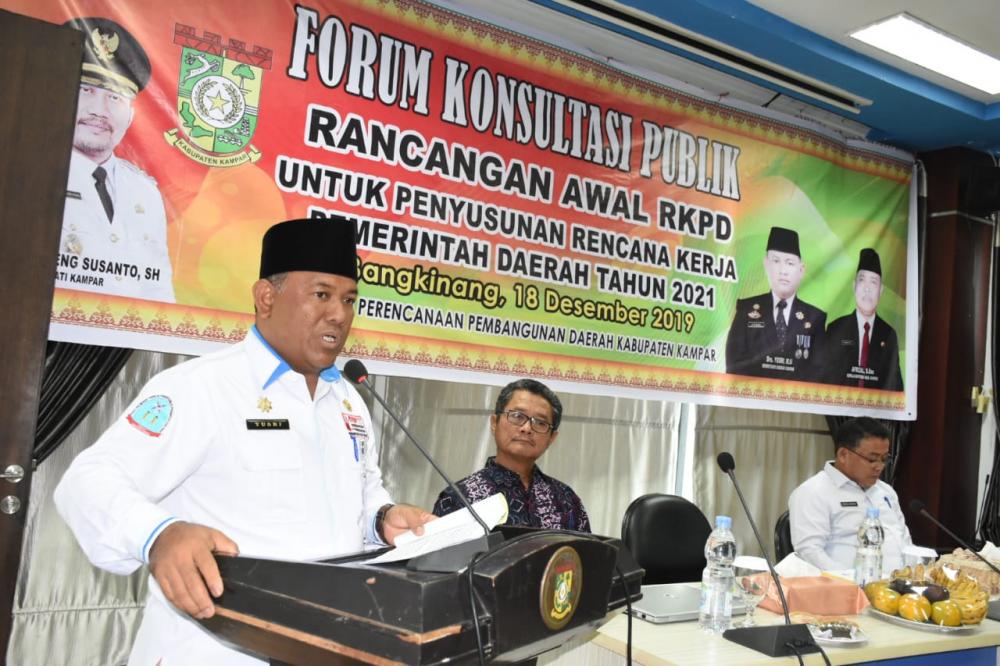 Sekda Kampar ; Seluruh OPD agar Menyusun RKPD Tetap dengan Skala Prioritas