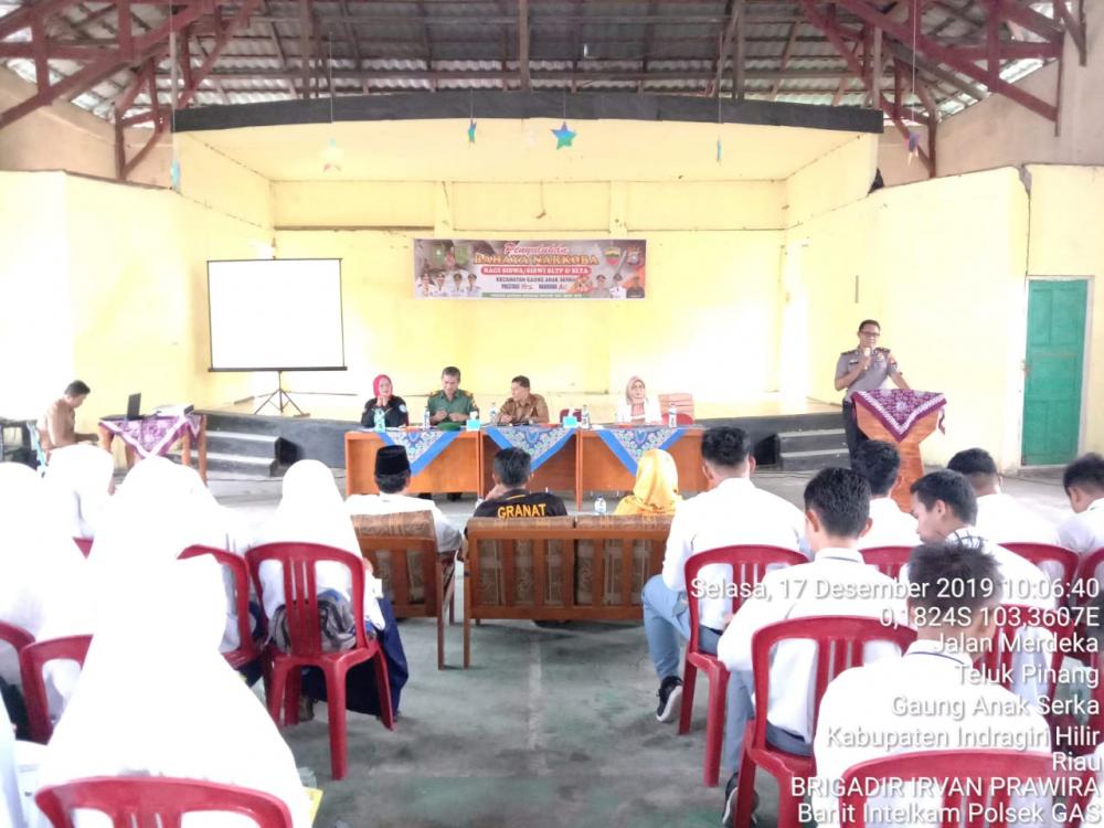 Polsek GAS Sosialisasi Tentang Bahaya Narkoba Kepada Pelajar