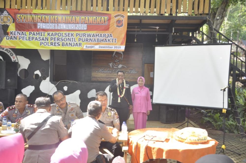 Personilnya Purnabhakti, Kapolres Banjar Pimpin Tradisi Pelepasan. 