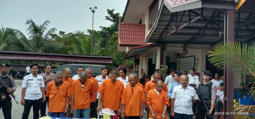 Selama Operasi Antik Muara Takus Polres Inhil Mengungkap 16 Kasus, Tersangka 22 Orang,Satu Oknum Anggota Polisi dan ASN 
