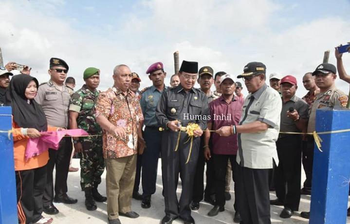 HM Wardan Resmikan 4 Dermaga di Dua Kecamatan Di Inhil