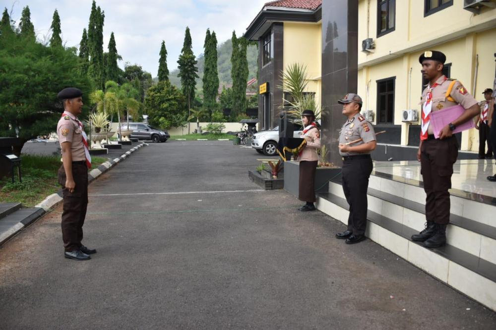 Kapolres Banjar Pimpin Upacara Pembukaan "DIKLATSAR" Saka Bhayangkara Ke - 13 Tingkat Polres Banjar