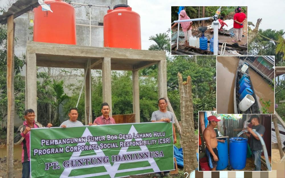 Kurang Air Bersih, PT GIN Beri Bantuan Sumur Bor Ke Masyarakat Lahang Hulu