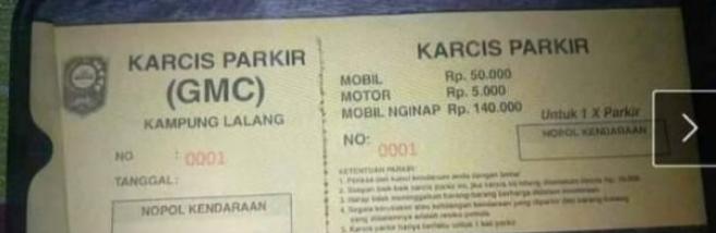 Pemkab Siak Meradang Beredar Karcis Parkir Dimedsos Rp 50.000 Untuk Roda Empat Pada Acara GMC Yang Dihibur Nissa Sabyan