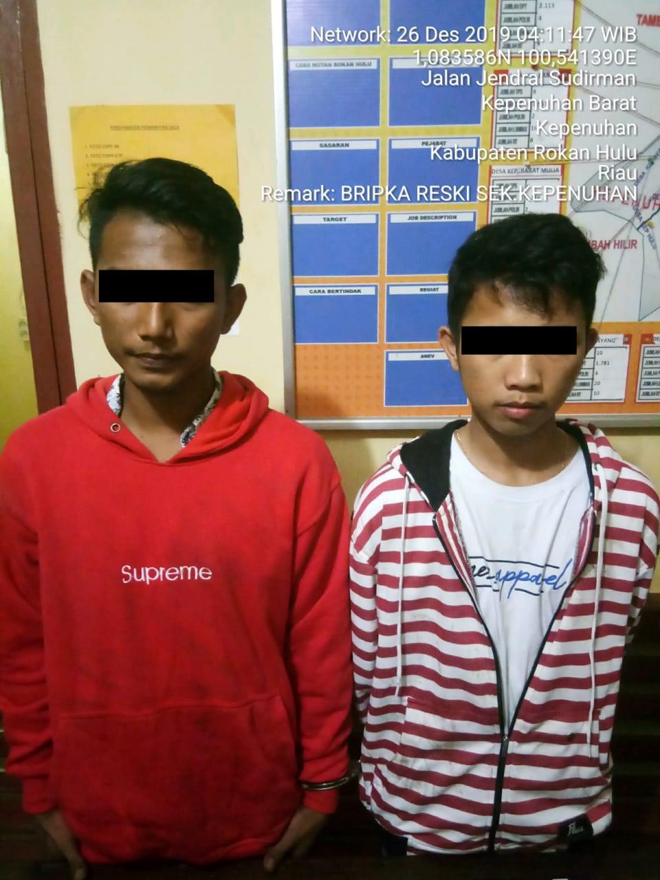 Sindikat Pencuri HP Senilai Rp 70 Juta Diringkus Personil Polsek Kepenuhan,Rohul. 