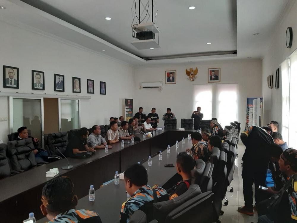 Polres Banjar Kawal Kegiatan Audensi GMBI dengan BBWS