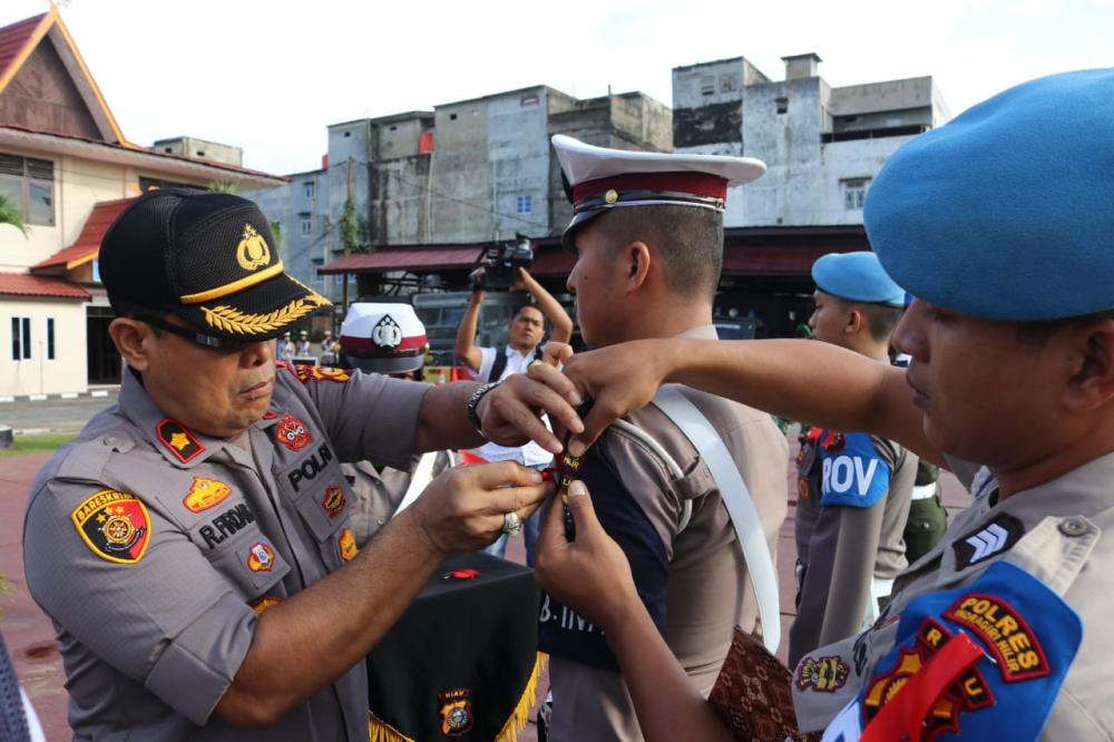 Serentak se Indonesia, Polres Inhil Apel Gelar Pasukan Operasi Muara Takus 2019