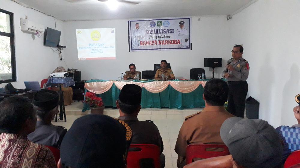 Pemdes Tanjung Medang Gelar  Sosialisasi Penyuluhan Narkoba