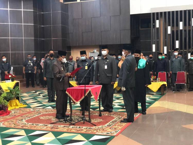 Berikut Nama Nama Pejabat Tinggi Pratama Yang Dilantik Bupati Inhil HM Wardan