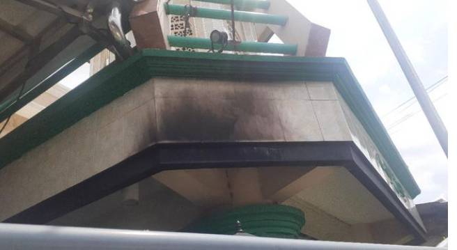 Kondisi Masjid Al Istiqomah Yang Dilempari Bom Molotov