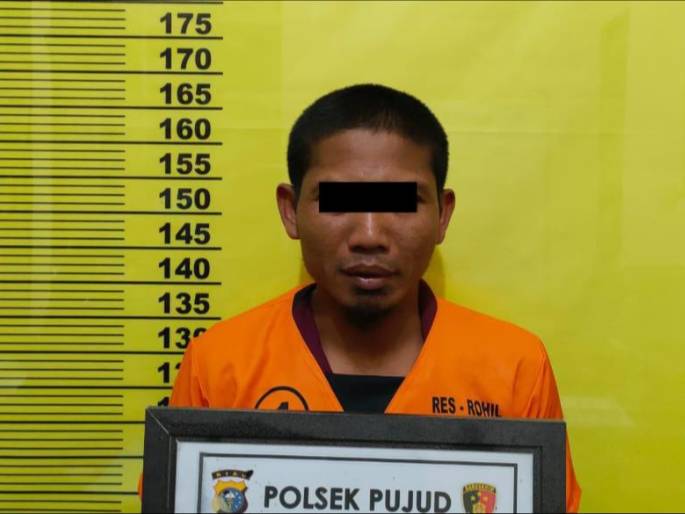 Seorang Suami Aniaya Istri dan Ancam Bakar Rumah, Polsek Pujud Amankan Tersangka