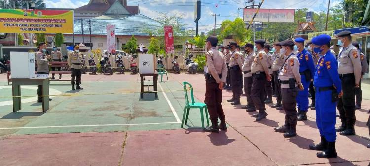 Kapolres Inhil Gelar Latihan Pra Ops Mantap Praja Lancang Kuning 2020