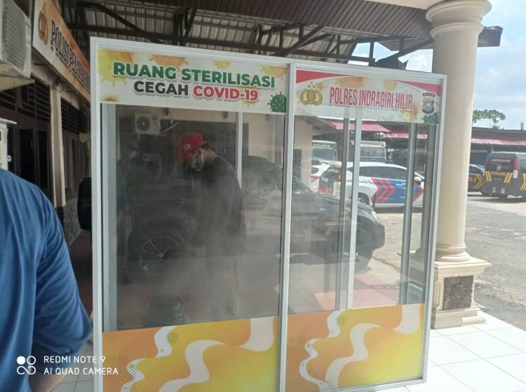 Kapolres Inhil Wajibkan Anggotanya dan Masyarakat yang Urus Keperluan Disiplin Prokes