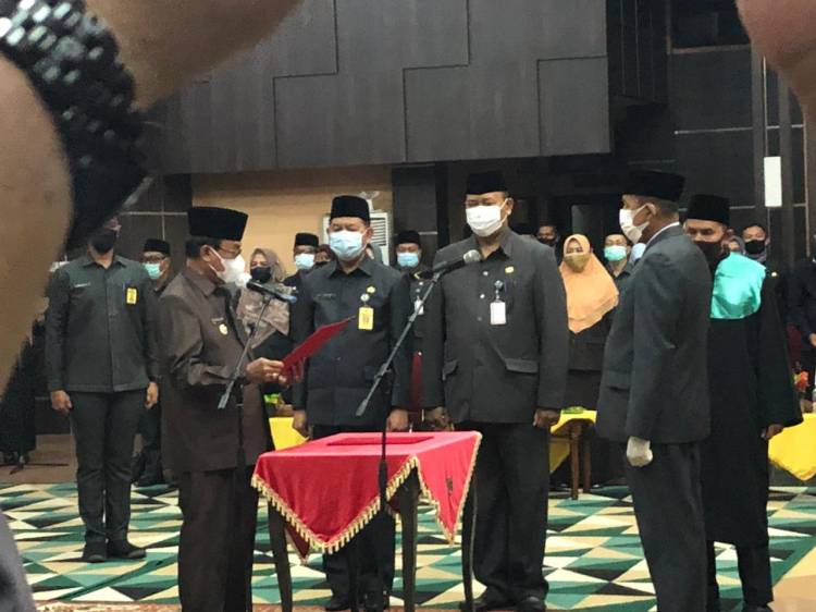 Bupati HM Wardan : Pelantikan dan Pengukuhan  Telah Melalui uji Kompetensi Oleh Tim Seleksi