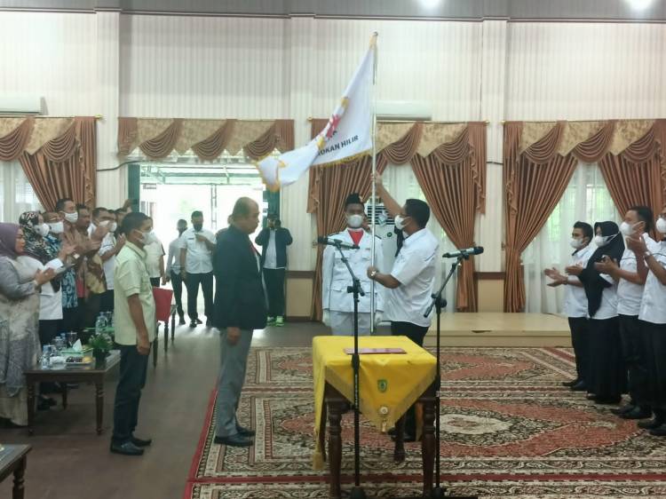 Pengurus KONI Dilantik, Bupati Rohil:  Semua Cabor Harus Maju