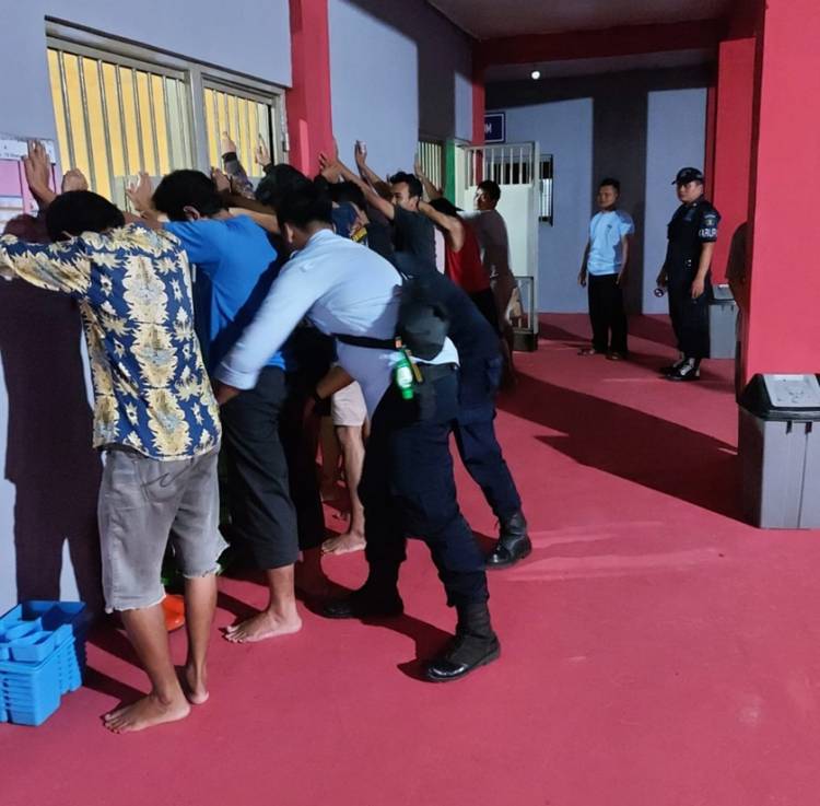 Jelang Nataru Lapas Banjar Melaksanakan Deteksi Dini Gangguan Kamtib