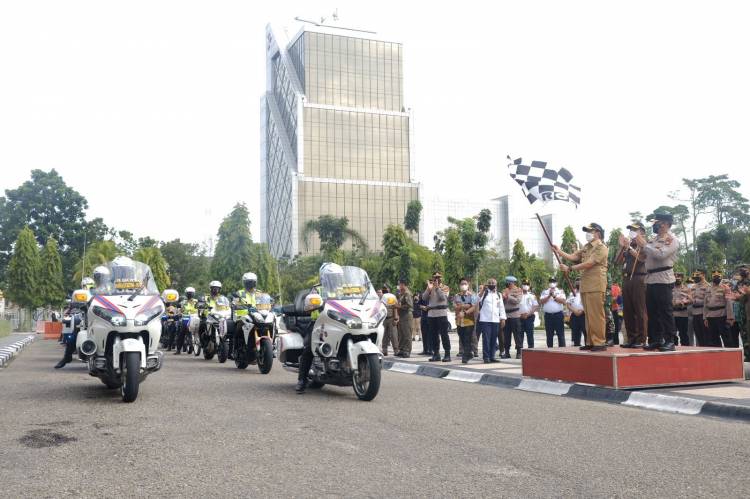 Apel Gelar Pasukan Ops Lilin 2021, Kapolda Riau : Dua Hal Yang Menjadi Atensi 