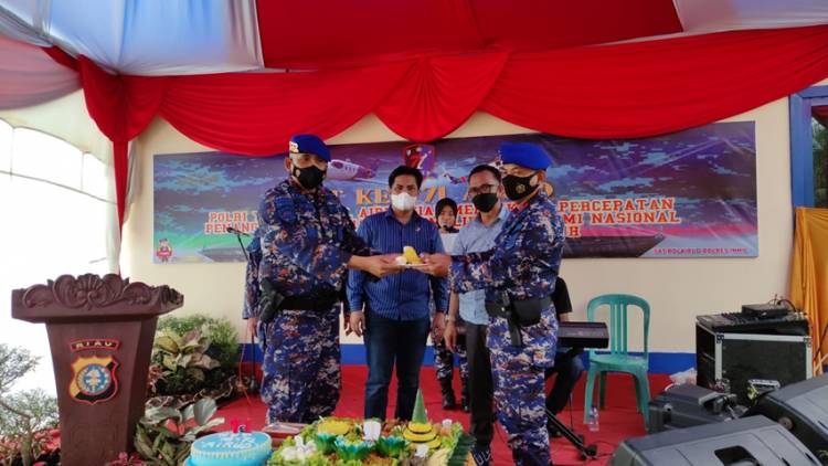 Sat Polairud Polres Inhil Gelar Acara Syukuran Sederhana Bersempana HUT ke-71 Polairud