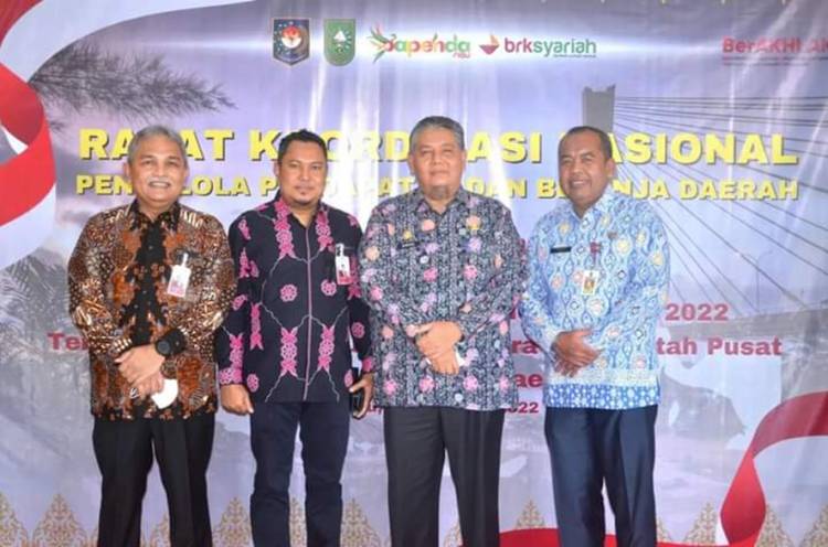Sekda Inhil Ikuti Rakoornas Pengelolaan Pendapatan dan Belanja Daerah se-Indonesia 
