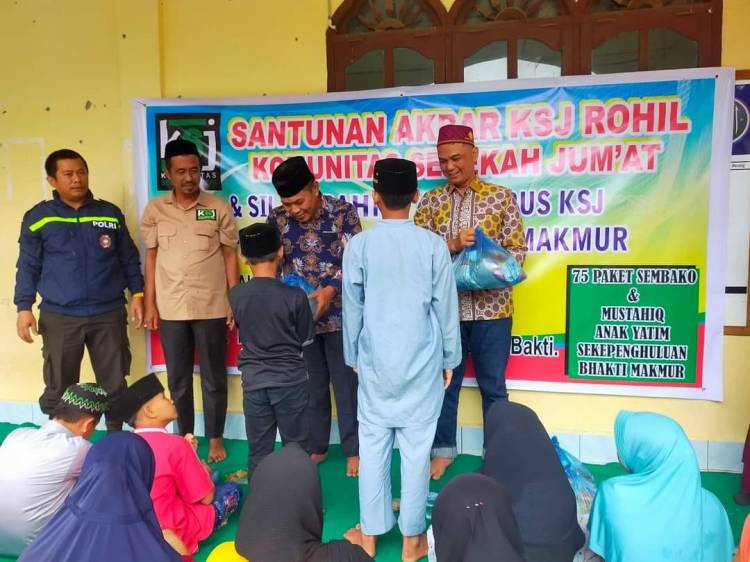 Komunitas Sedekah Jumat Rohil Kembali Gelar Santunan Akbar