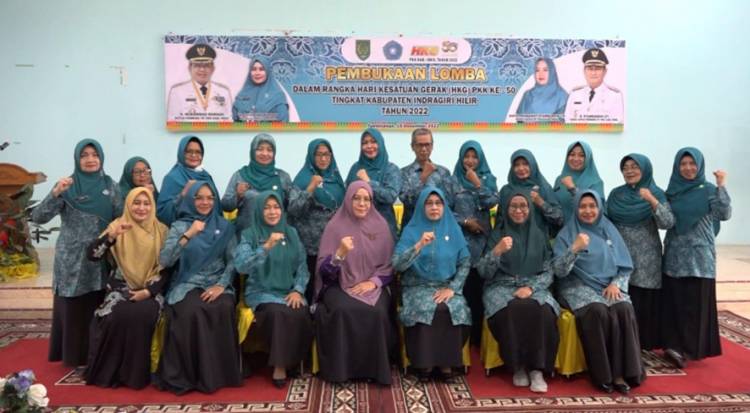 Dalam Rangka HKG ke-50, TP PKK Inhil Gelar Lomba Pokja II dan III Hasil Rakernas IX Tahun 2021