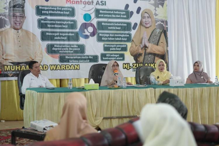 Ketua GSH Inhil Hj. Zulaikhah Jadi Narasumber Pencegahan Stunting di Kecamatan Tempuling