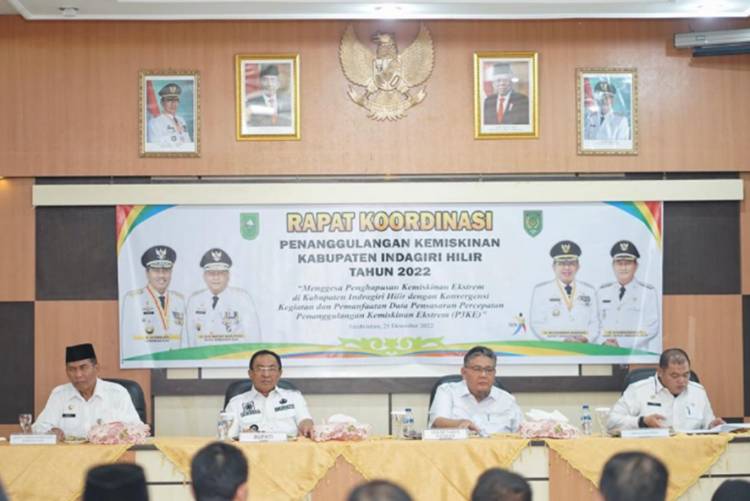 Bupati HM. Wardan Tegaskan OPD Harus Bersinergi Hapus Kemiskinan Ekstrim di Inhil