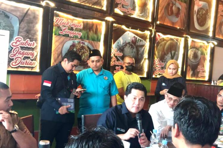 Disambut Meriah di Sumbar, Menteri BUMN Erick Thohir Jawab Pertanyaan Soal Jadi Capres 2024