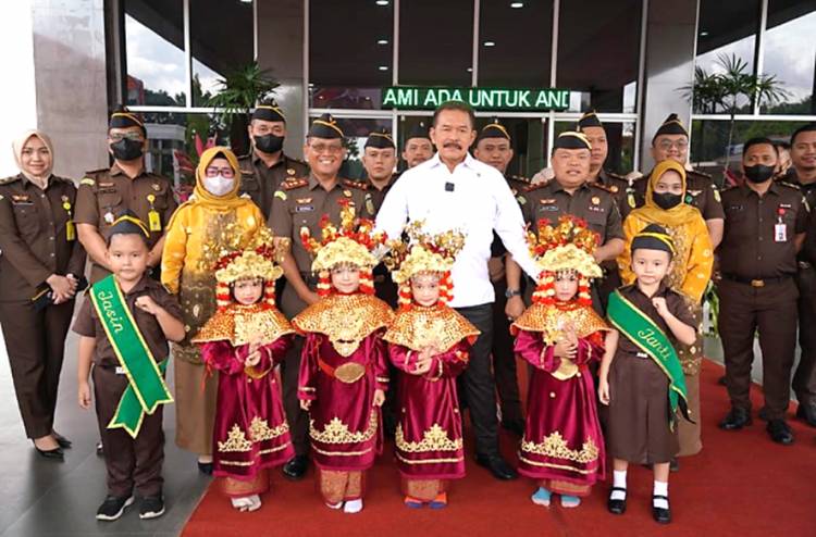 Kunker ke Kejari Banyuasin Jaksa Agung Tekankan Disiplin Hal Utama Institusi