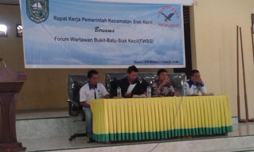  Forum Wartawan Bukit batu Siak kecil Bersinergi dengan Pemerintah setempat