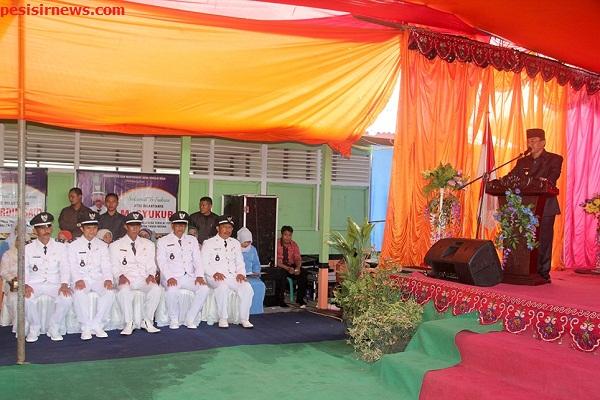 Bupati Inhil Lantik Kepala Desa Hasil Pilkades 2016, Ini Rinciannya