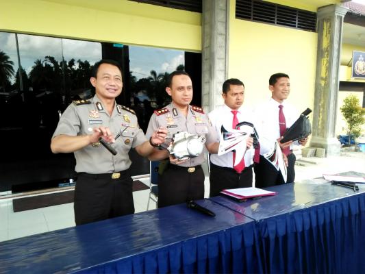 Ekspos  Pengungkapan Kasus Curanmor Oleh Jajaran Sat Reskrim Polres Kampar