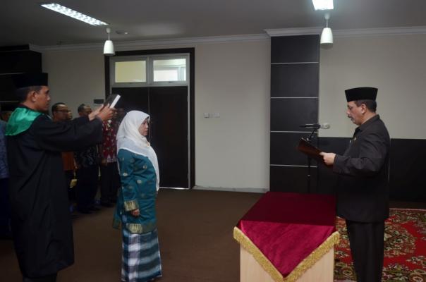 Said Sarifudin Lantik Kepala BPR Inhil