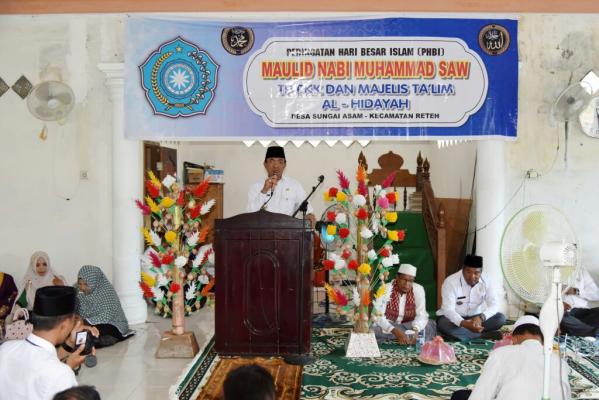 HM Wardan Hadiri Maulid Nabi di Reteh